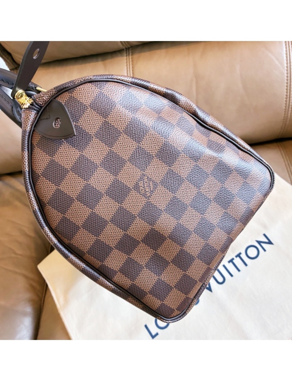 Microchip Louis Vuitton Classic Speedy 30 Damier Ebene Bag New Model - Picture 10 of 16